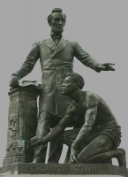 Emancipation statue in Lincoln Park