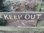keep out