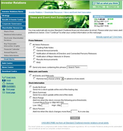 Standard Chartered Stock
