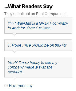 Fortune Top 100 comments