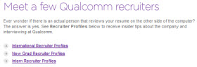 Qualcomm recruiters