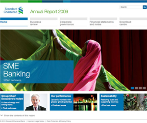 Standard Chartered Annual Report home