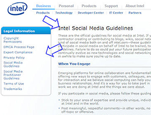 Intel social media guidelines