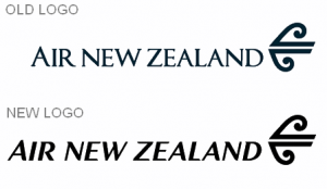 air new zealand logo old and new