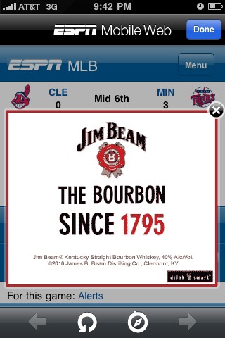 mobile ad jim beam