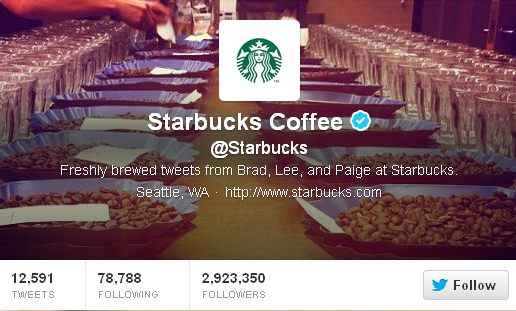 twitter starbucks