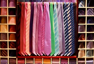 colourful ties
