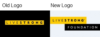 livestrong foundation logo old new