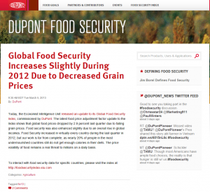 Dupont Food Security