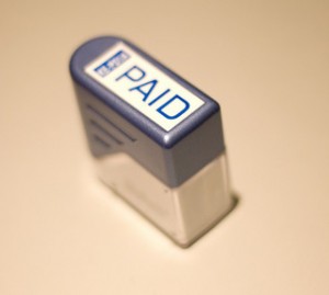 paid stamp