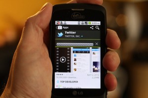 Twitter smartphone mobile app